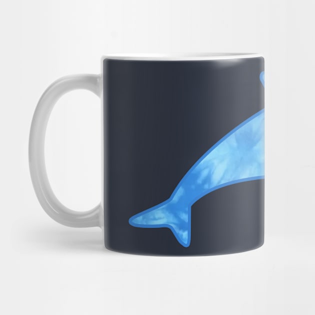 Blue Tie Dye Dolphin by deadright